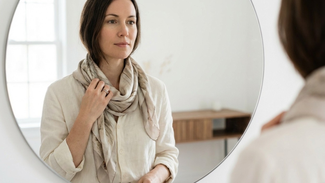 Die geheime Regel: Warum dein Seidenschal nie richtig saß – und wie es ab sofort funktioniert