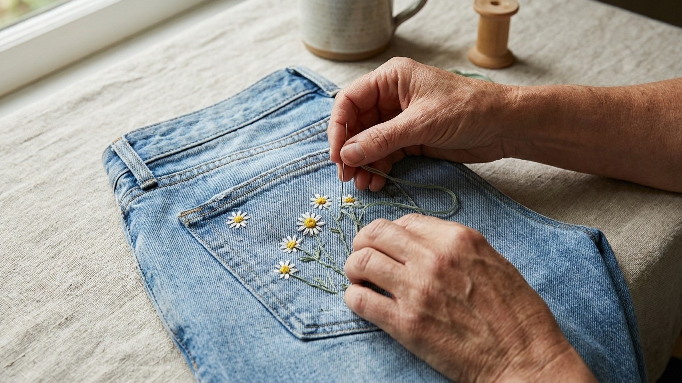 15-Euro-Jeans in Premium-Qualität: Wie eine Sticknadel Discounter-Denim verwandelt