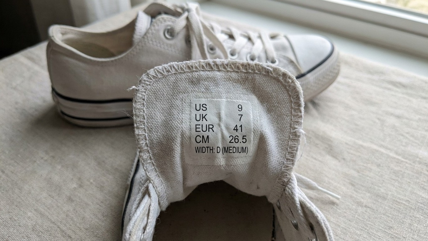 Der versteckte Buchstabe auf dem Etikett: Warum 90 % beim Sneaker-Kauf die wichtigste Zahl übersehen
