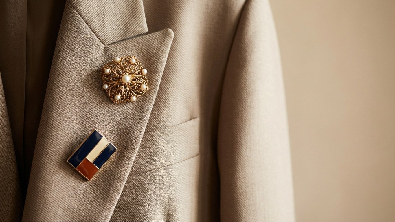 Die Zwei-Broschen-Regel: Warum Stylisten jetzt bewusst weniger erlauben