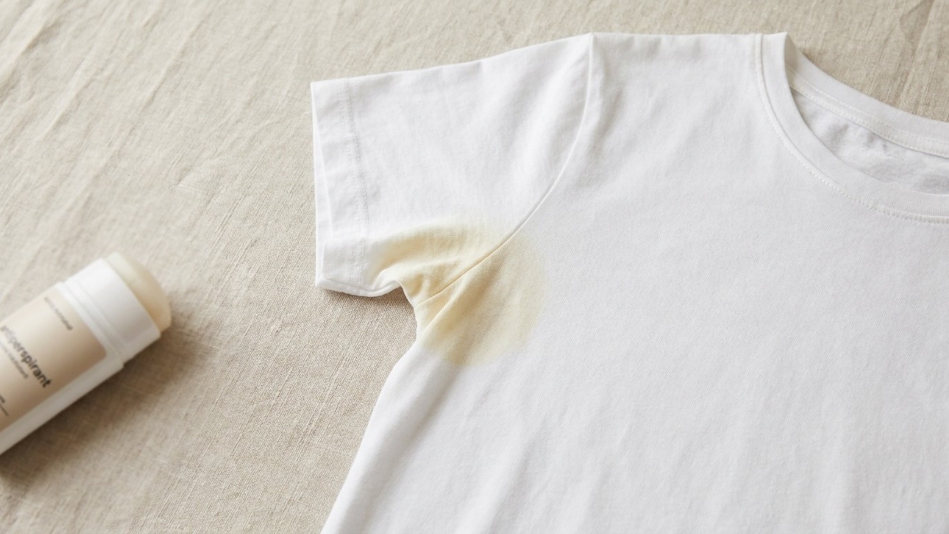 Die versteckte Sabotage: Warum Ihr Antitranspirant Ihre weißen T-Shirts zerstört