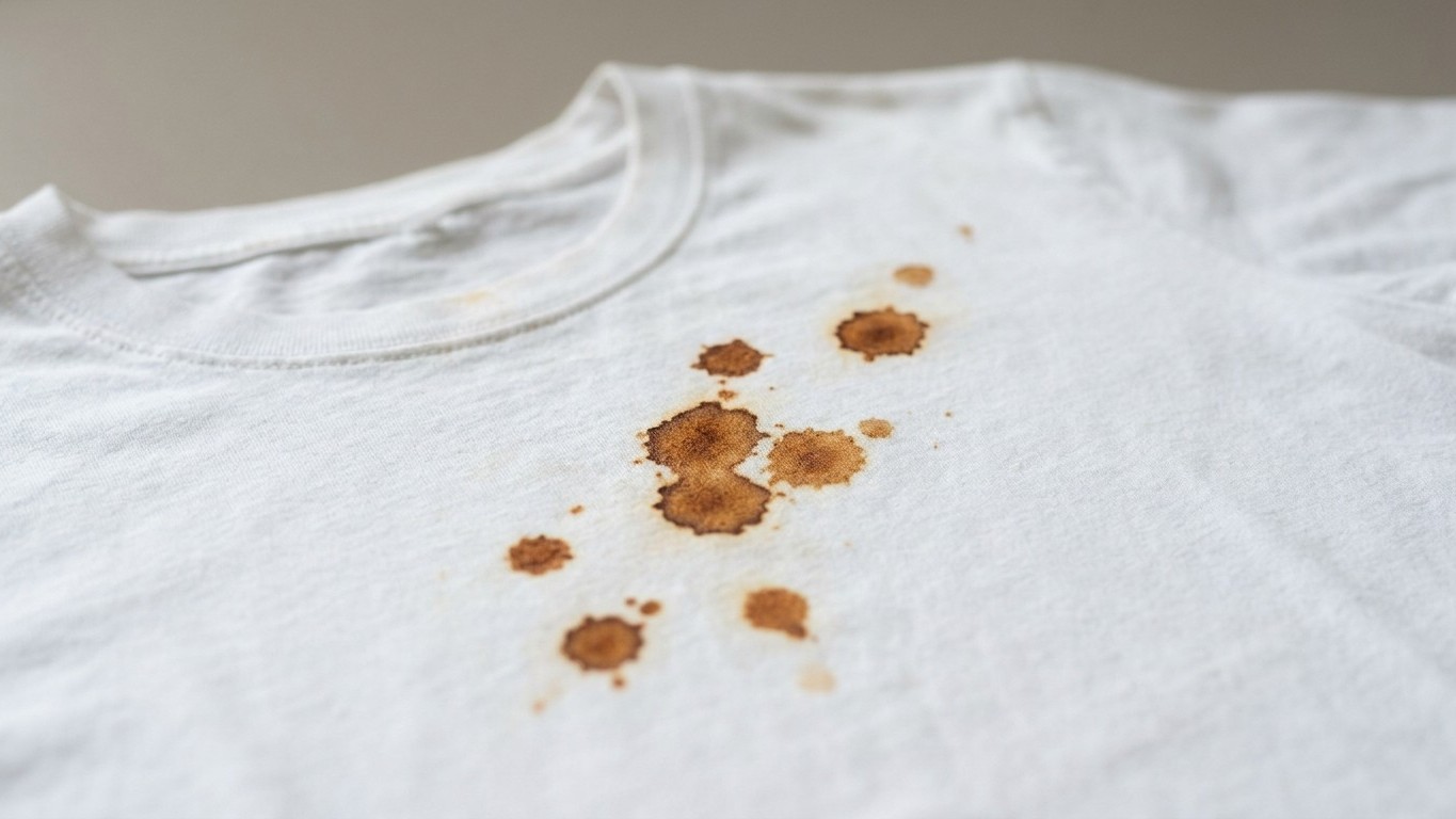Rostflecken auf dem weißen Shirt? Das ist nicht dein Fehler – sondern deine Waschmaschine