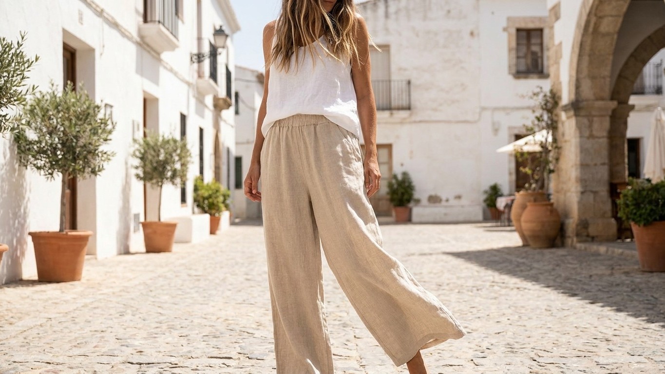 Schluss mit dem Sommerkleid: Warum die weite Leinenhose 2026 die Hitze wirklich besiegt