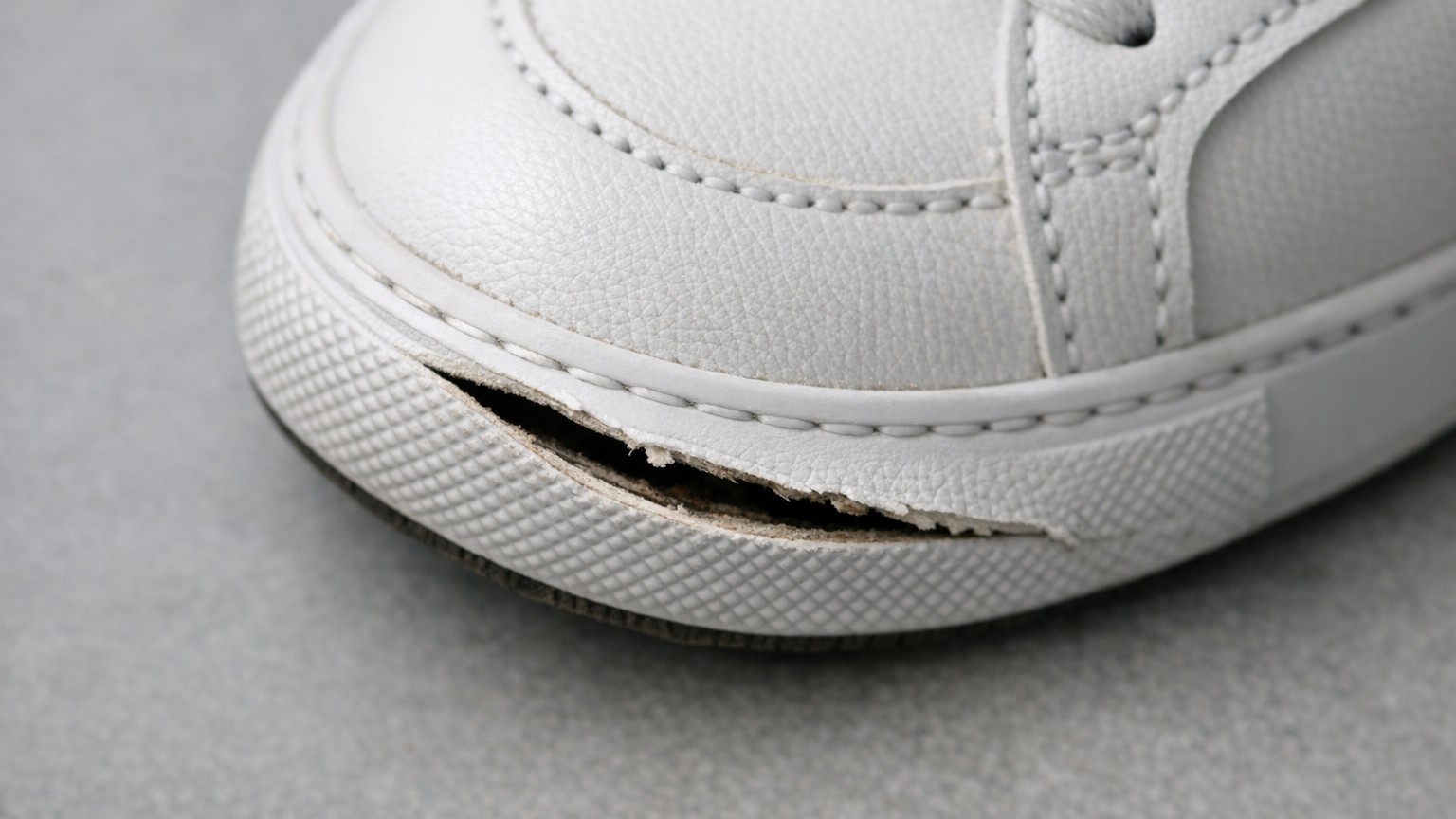 Weiße Sneaker bei 40°C gewaschen: Wie die Sohle sich ablöst und wie du es reparierst