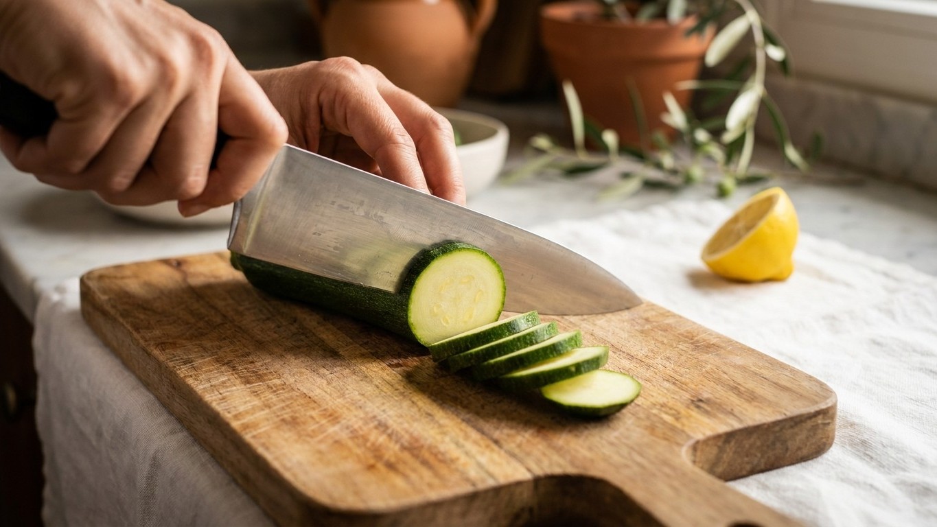 Ich habe rohe Zucchini als Carpaccio serviert wie jeden Sommer: ein Arzt hat mir erklärt, warum ein einziger bitterer Biss...