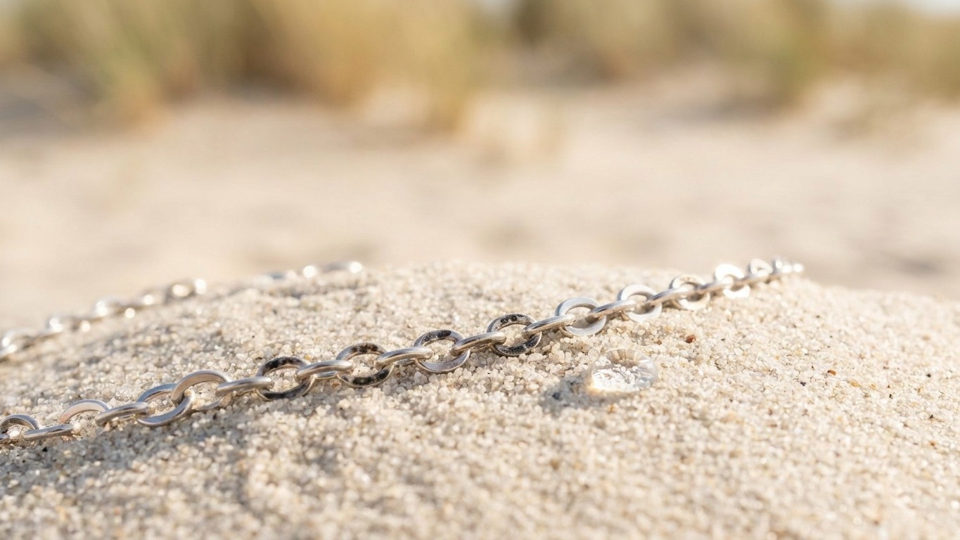 Ich trug meinen Silberschmuck den ganzen Sommer mit Sonnencreme am Strand: als ich die schwarzen Flecken sah, verstand ich...