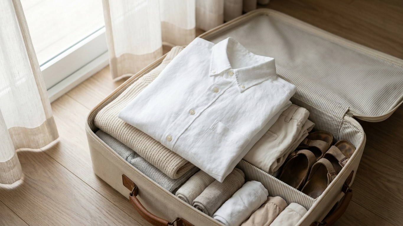 Koffer packen wie ein Profi: Die besten Techniken gegen Knitterfalten bei Blusen, Kleidern und Leinen
