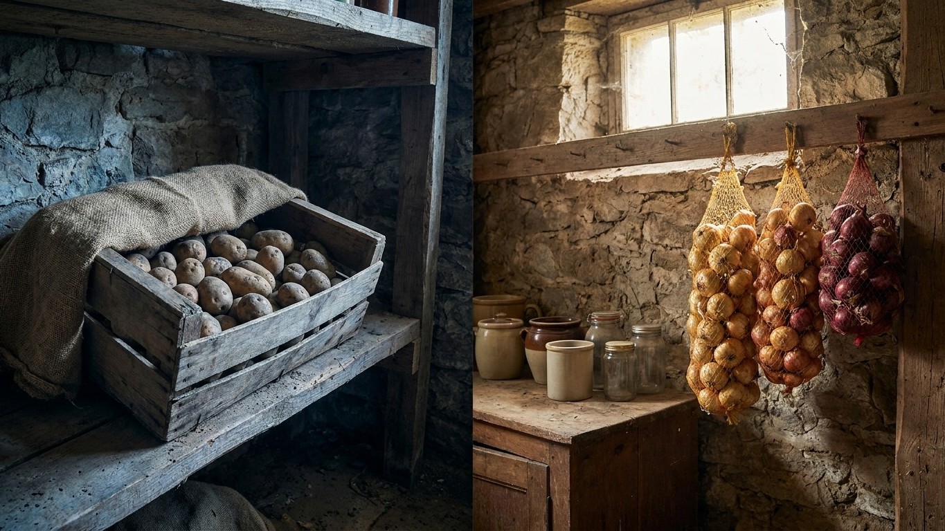 Mein Vater hat Kartoffeln und Zwiebeln immer getrennt gelagert: ich habe jahrelang darüber gelacht, bevor ich verstand, wa...
