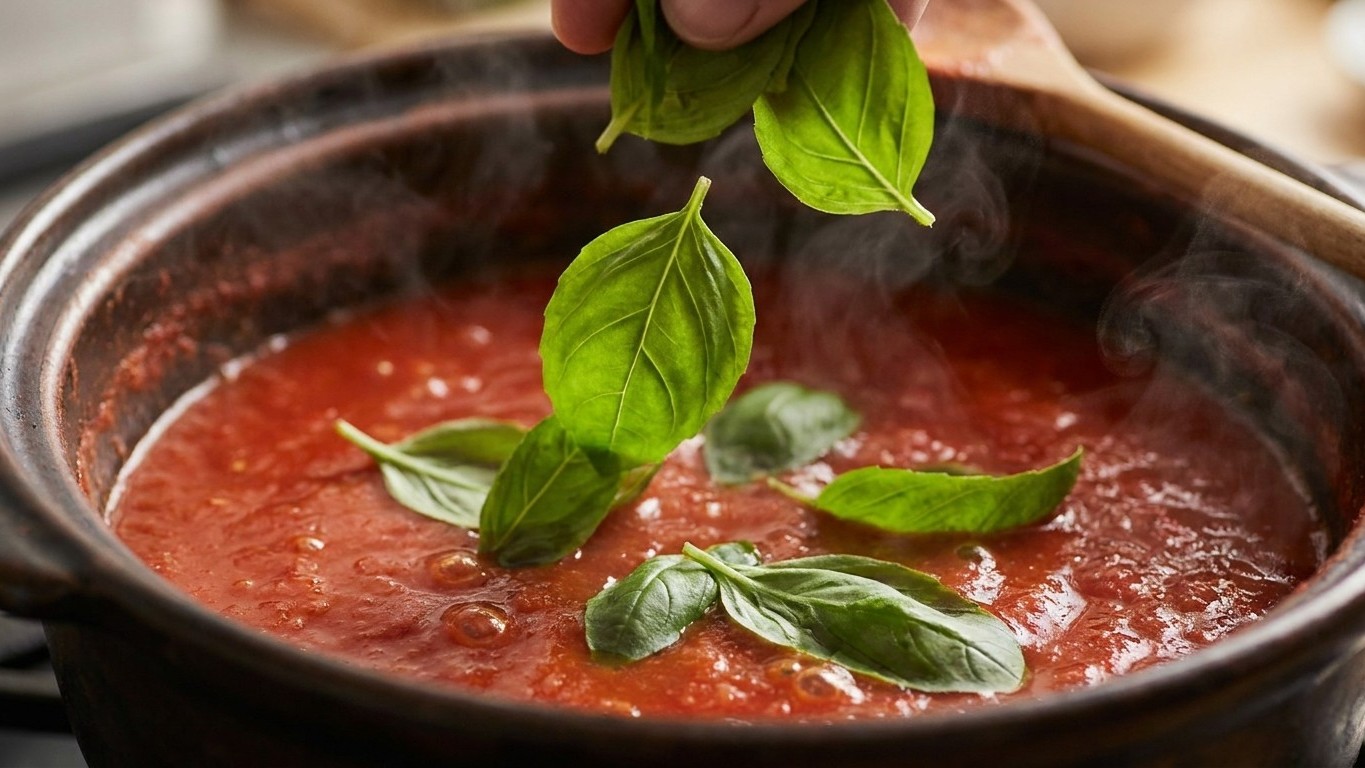 Schluss mit Basilikum, der in der Sauce mitkocht: Italiener rühren ihn erst in einem ganz bestimmten Moment unter