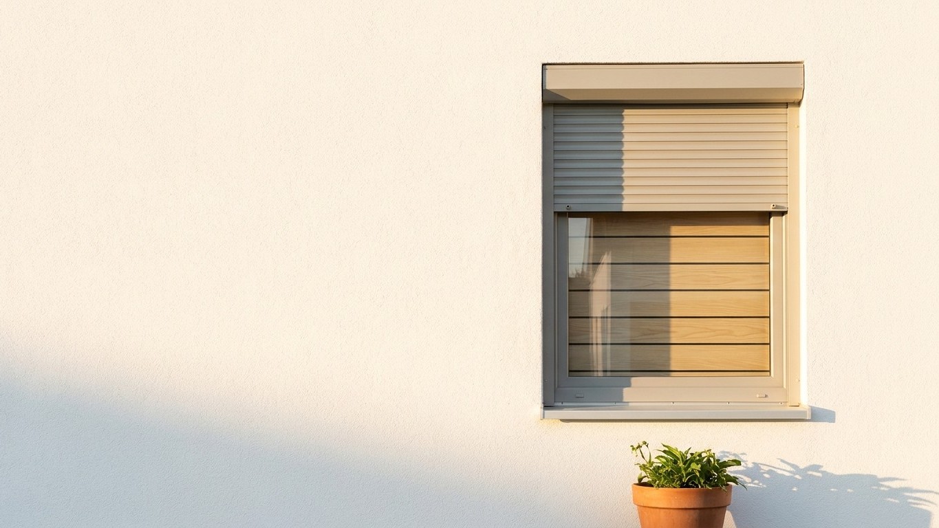 Wir alle warten mit dem Schließen der Rollläden bis zum Nachmittag, dabei blockiert dieser Handgriff am Morgen auf der Süd...