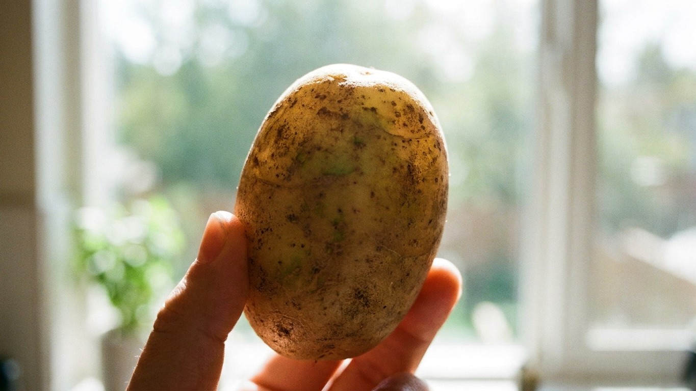 Halten Sie die Kartoffelschale kurz gegen das Küchenlicht, bevor sie ins Öl kommt: das ist der Test, den Köche als Erstes ...
