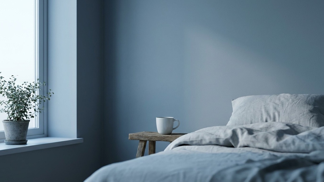 Ich habe mein Nordzimmer in kühlem Blaugrau gestrichen, nur um es eleganter wirken zu lassen: schon am ersten Morgen habe ...