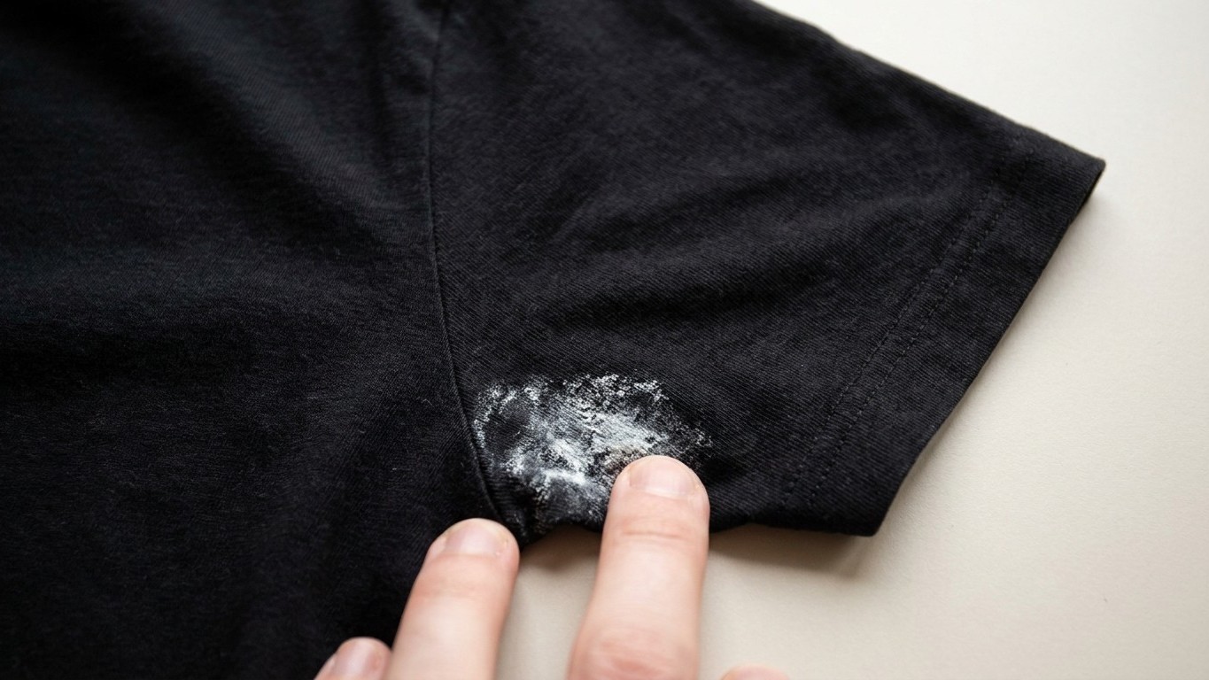 Ich habe meine schwarzen T-Shirts jahrelang bei 40 Grad gewaschen: als ich die Achselpartie zwischen den Fingern gerieben ...