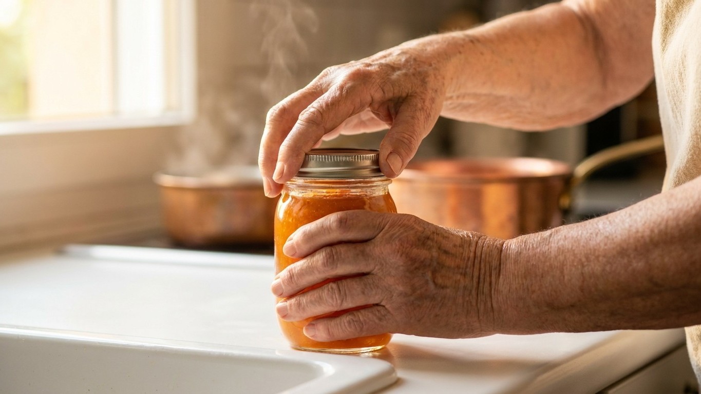 Meine Großmutter dreht ihre heißen Marmeladengläser nie um, und das ist nicht wegen der Zuckerreste am Rand
