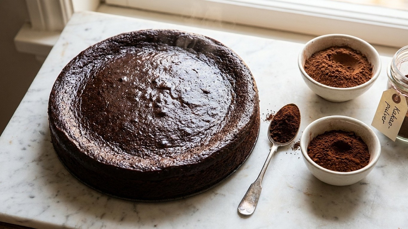 Schluss mit dem mehligen Schokoladenkuchen aus dem Ofen: seit dieser eine Löffel in den Teig kommt, schmeckt der Kakao wie...
